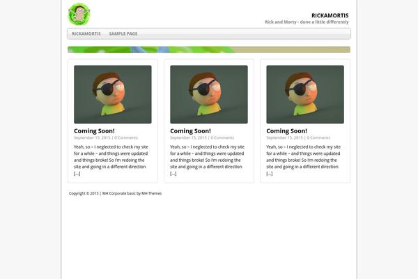 MH Corporate basic theme site design template sample