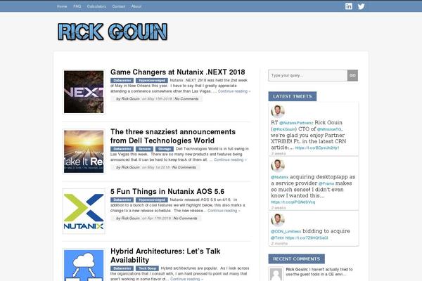 rickgouin.com site used Designblog