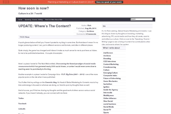 Site using About Me plugin