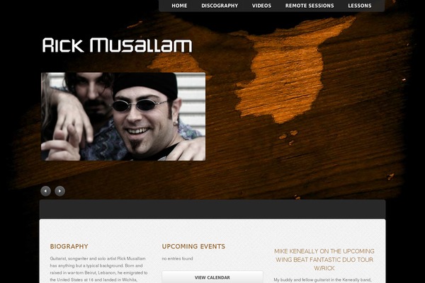 Music theme site design template sample