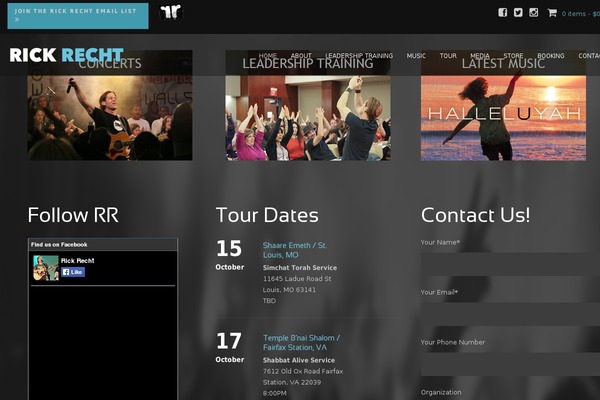 SoundRise theme site design template sample