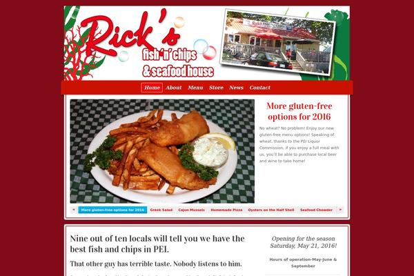 Restaurant theme site design template sample