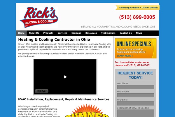 ricksheatingandcooling.com site used Neuro