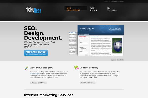 WordPress website example screenshot