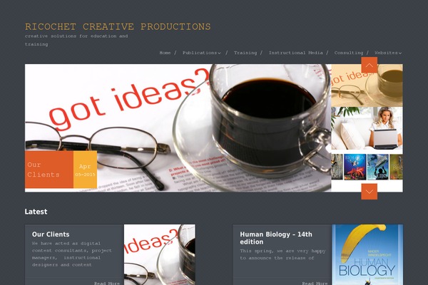 ricochetprod.com site used Monospace