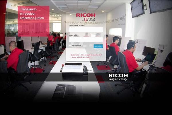 ricoh-uclub.com site used Ricoh