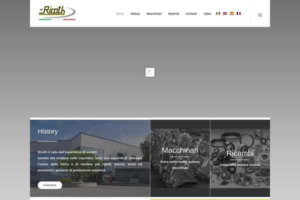 ricoth.it site used Uncode