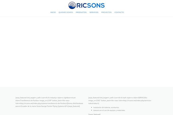 Industrial theme site design template sample