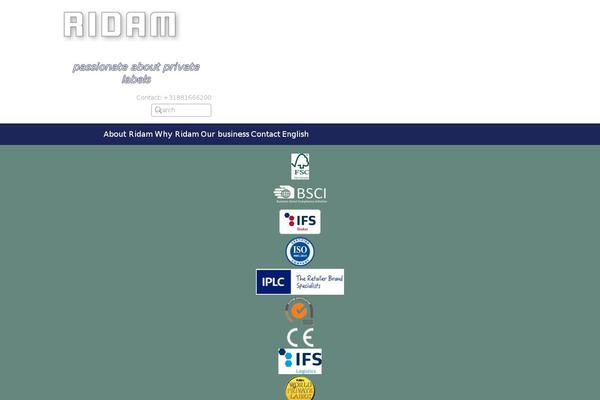 ridam.com site used Wordpress_theme