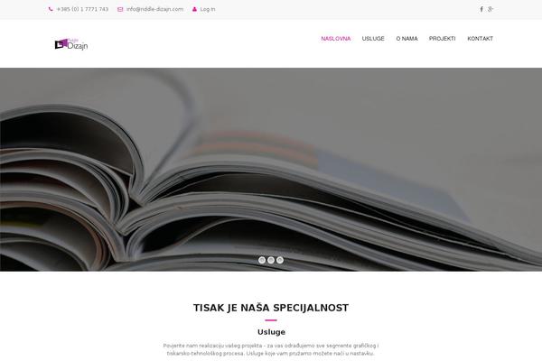 Koncecpt theme site design template sample