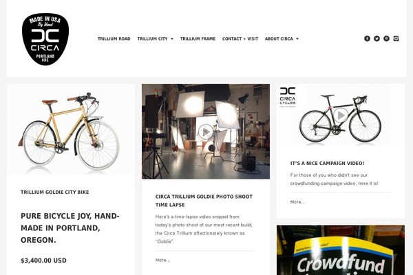 ridecirca.com site used Custom-made