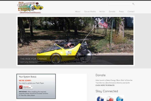 rideforrenewables.com site used Elegance