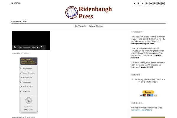 Mission News theme site design template sample