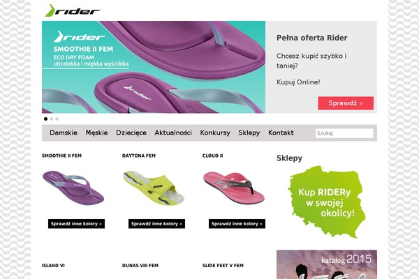 Rider theme site design template sample