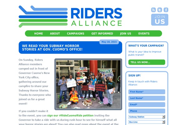 ridersny.org site used Thelocal