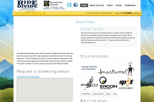 ridethedividemovie.com site used Music_wordpress