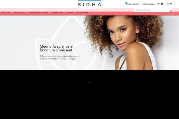 ridhacosmetiques.com site used Child-theme