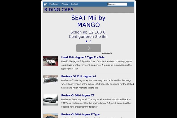 ridingcars.com site used Virtarich