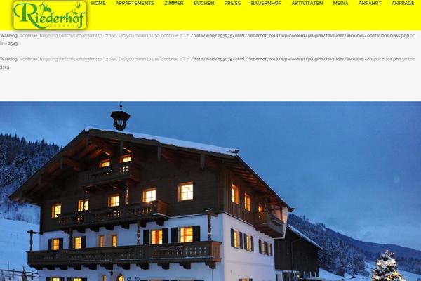 Site using Mega-slider plugin