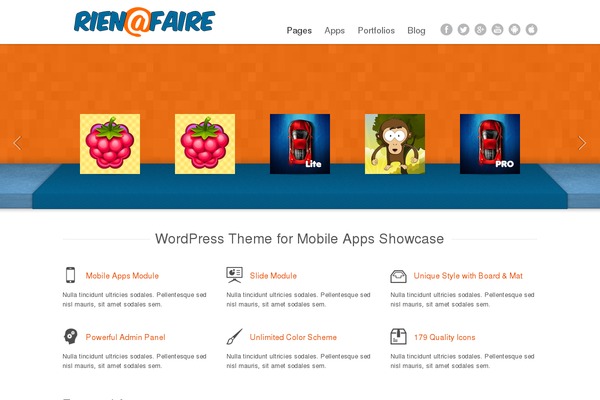 Grizzly theme site design template sample
