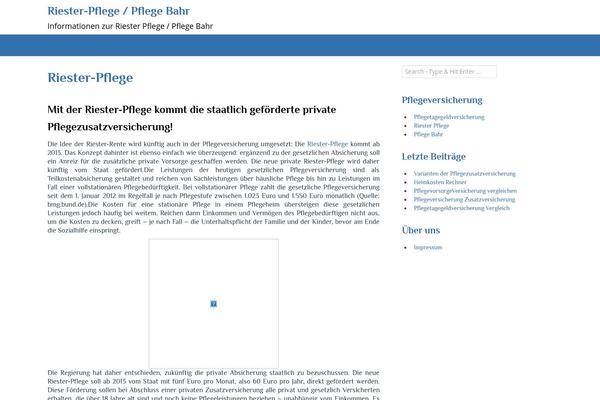 riesterpflege.biz site used Tanzanite