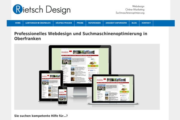 WordPress website example screenshot