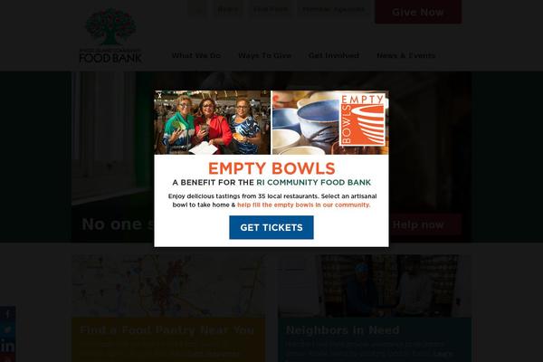rifoodbank.org site used Foodbank_theme