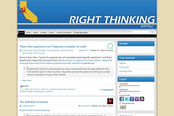 right-thinking.com site used Dashy