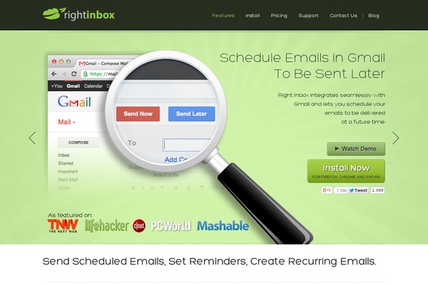rightinbox.com site used Rightinbox