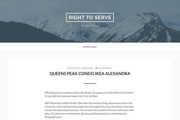 righttoserve.org site used Toivo Lite