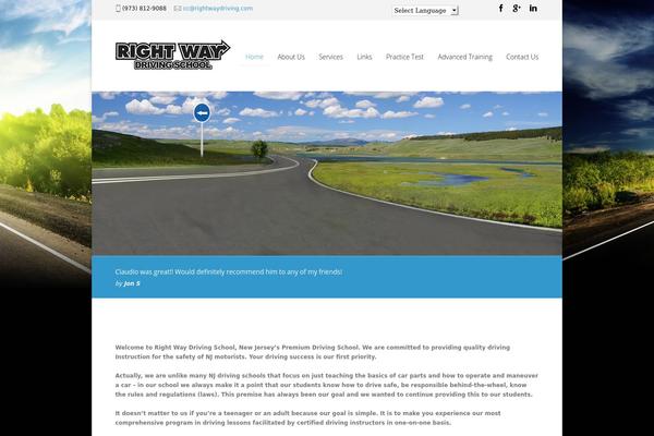 Drivingschool theme site design template sample