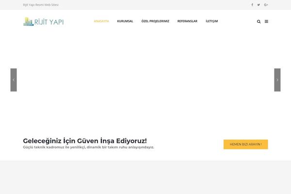 TheBuilt theme site design template sample