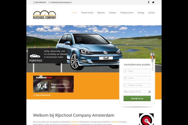Drivingschool theme site design template sample
