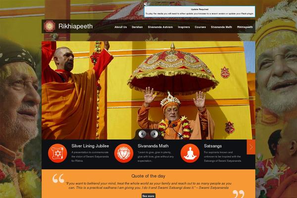 rikhiapeeth.in site used Power-gym-wordpress