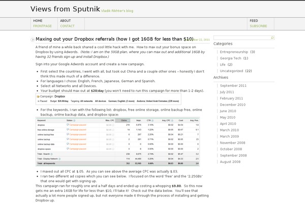rikhter.org site used Simpleg