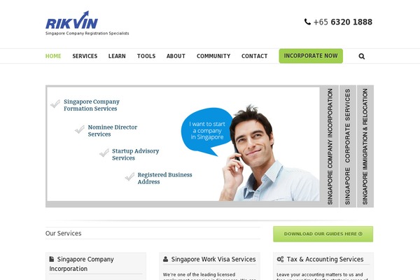 Enterprise Pro theme site design template sample