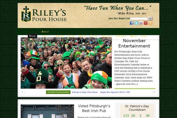 Restaurant theme site design template sample