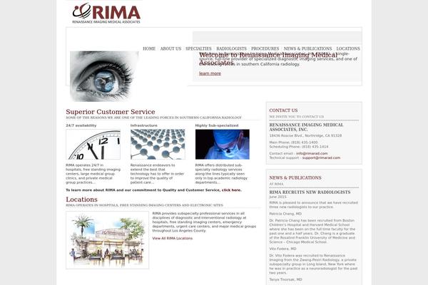 Rima theme site design template sample