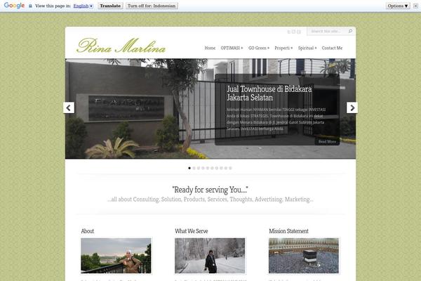 Chameleon theme site design template sample