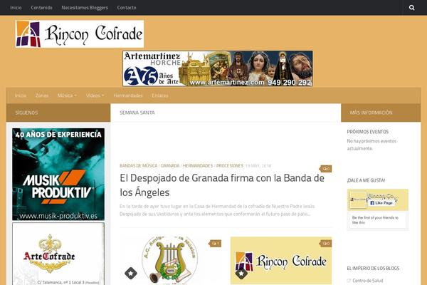 Hueman theme site design template sample