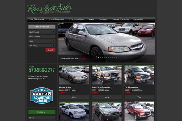 Automotive Car Dealership Business WordPress Theme theme site design template sample