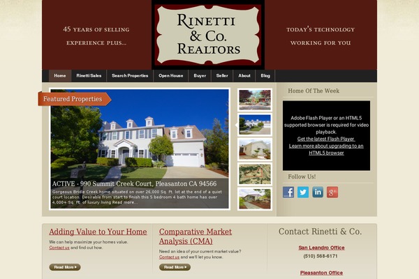 RealEstate theme site design template sample