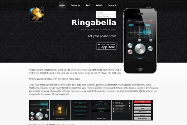 pandora theme site design template sample