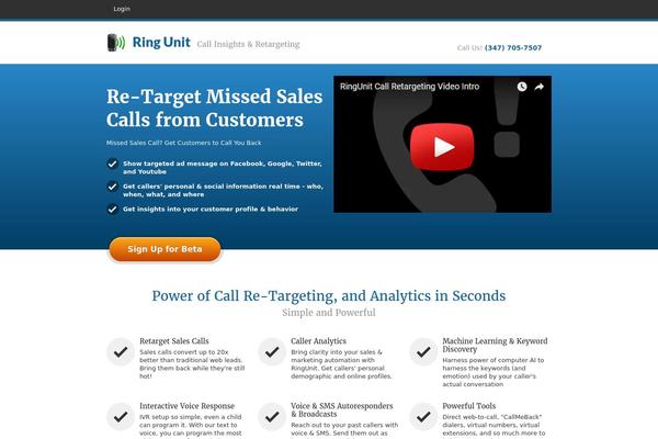 ringunit.com site used Landed