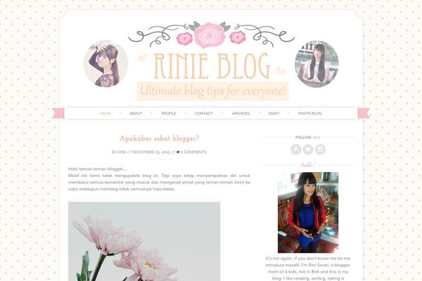 Sugar and Spice theme site design template sample