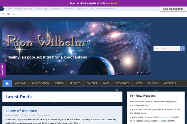 WordPress website example screenshot