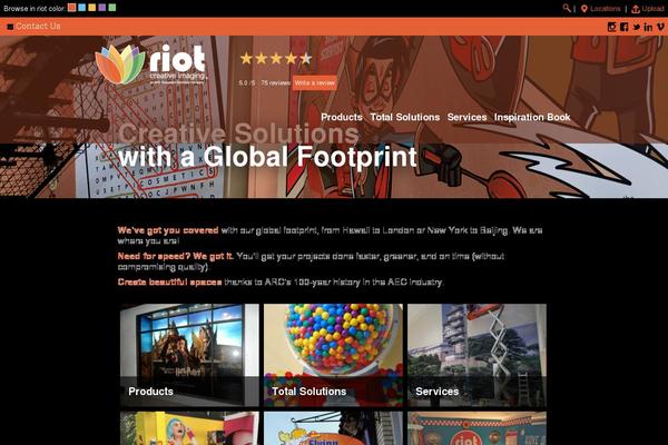 riotcolor.com site used Riotnewtheme