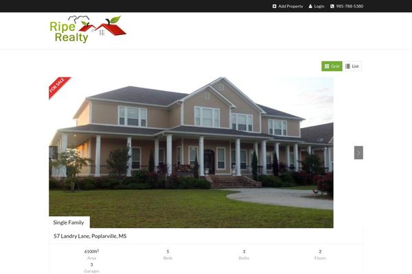 Realproperty theme site design template sample