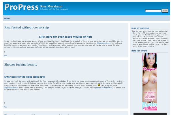 Propress theme site design template sample