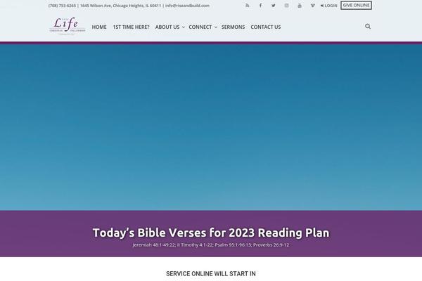 riseandbuild.com site used Wise-church